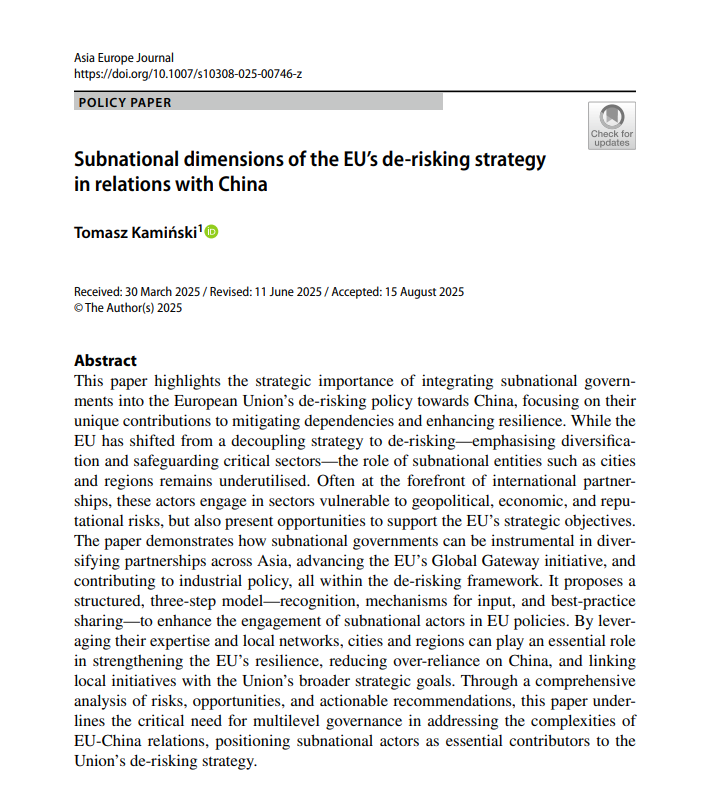 EU China subnational